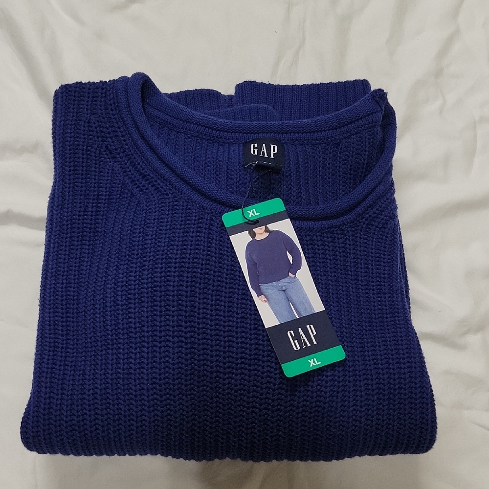 GAP WOMENS XL SWEATER BLUE
